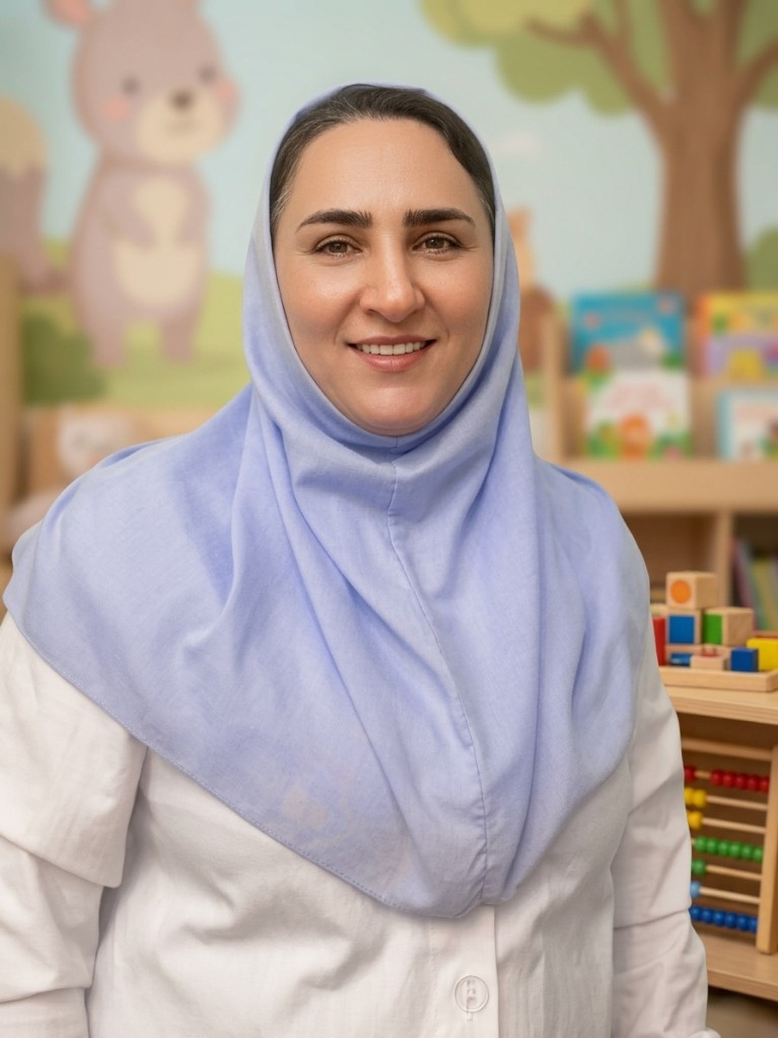 پرتره زهرا سالاری، مربی مهارت زندگی مهدکودک مهرگل